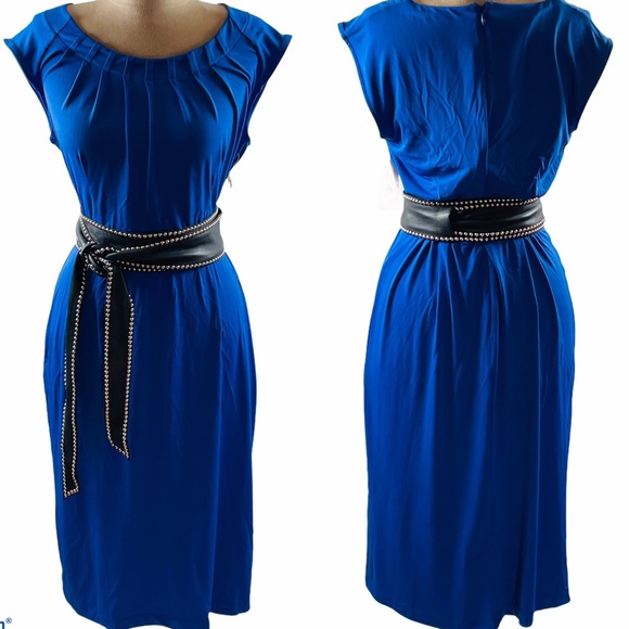 3 for $35💕NWT CHARTER CLUB ROYAL BLUE DRESS - Picture 6 of 7